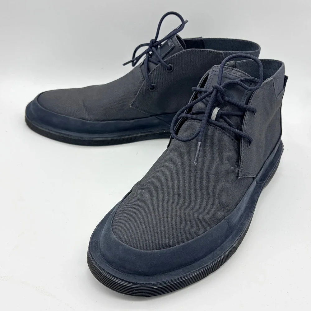 Camper Morrys Mens Navy Blue Textile Leather Chukka Boots EU 43 US 10 Techwear